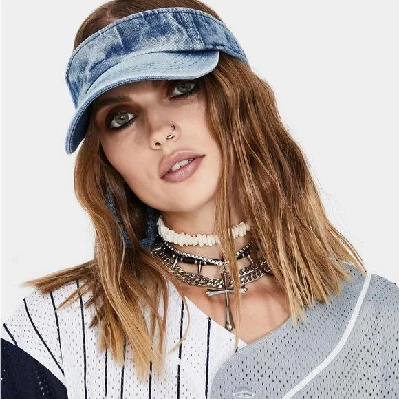 Denim Blue Women's Visor - Picture 2 of 3